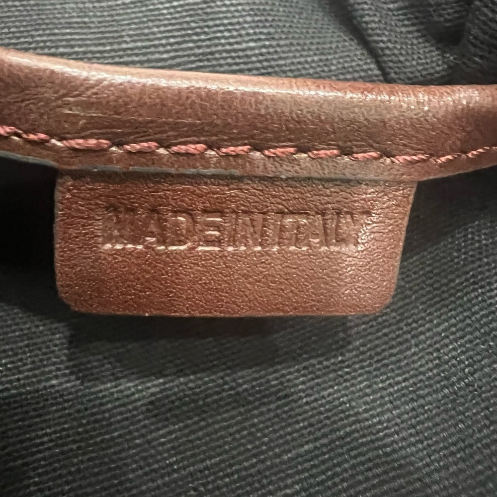 Burberry Brown/Beige House Check Coated Fabric Leather Shoulder Bag - Picture 14 of 16